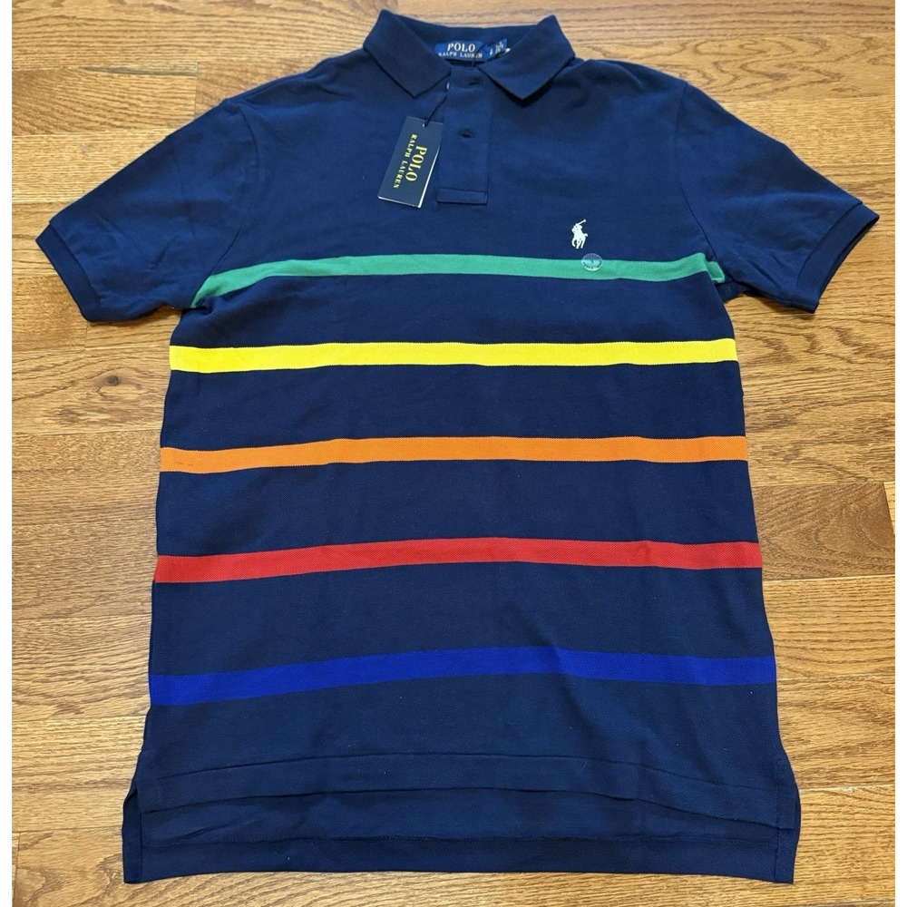 Men's Polo Ralph Lauren Classic Fit Polo Shirt Men's Size S Multicolor NWT Rugby